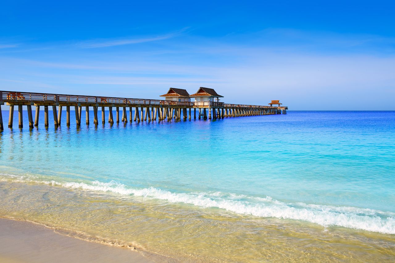 Naples Pier and beach in Florida