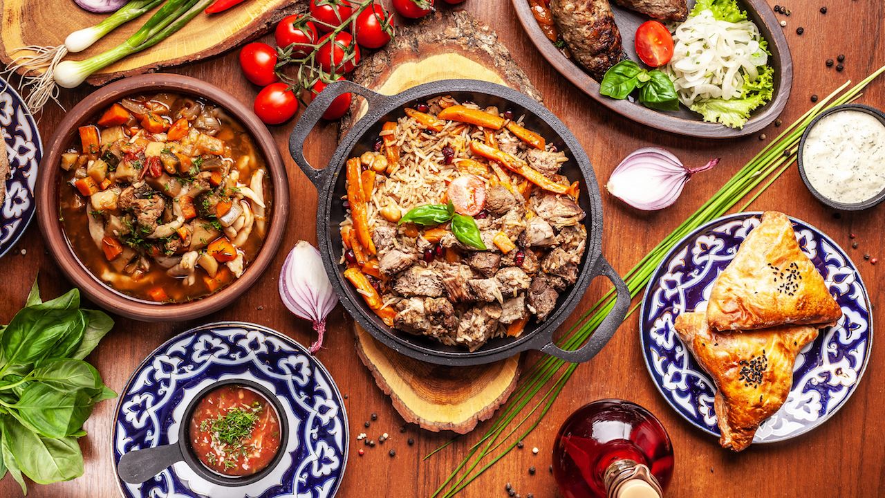 Traditional Uzbeck cuisine