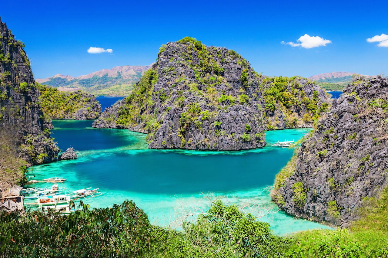 Very beautiful lagoon in the islands, Philippines