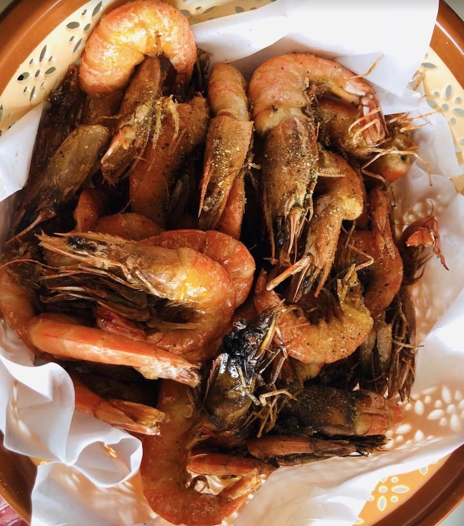 traditional shrimp preparation in Aruba
