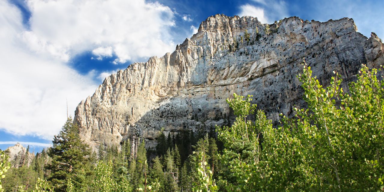 Echo Cliff is located in the National Nevada National Recreation Area