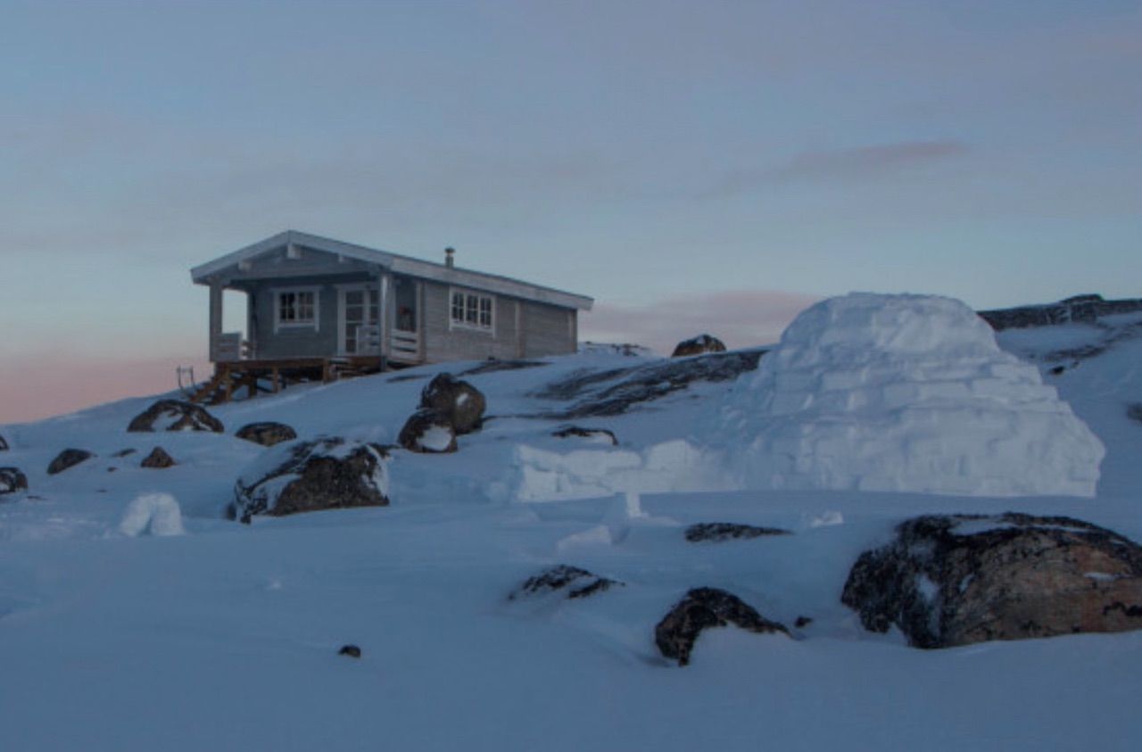 Sleep in igloos in Greenland