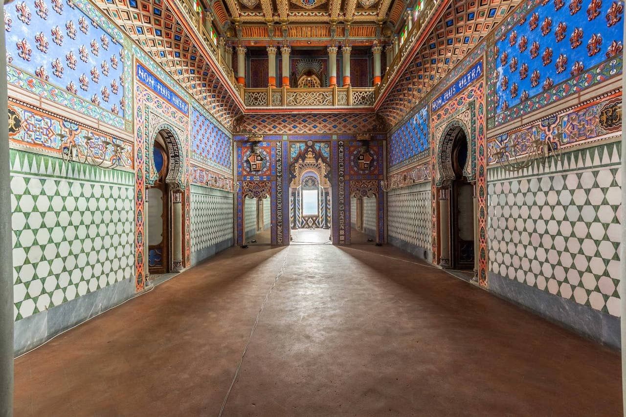 Inside of Sammezzano Castle in Italy