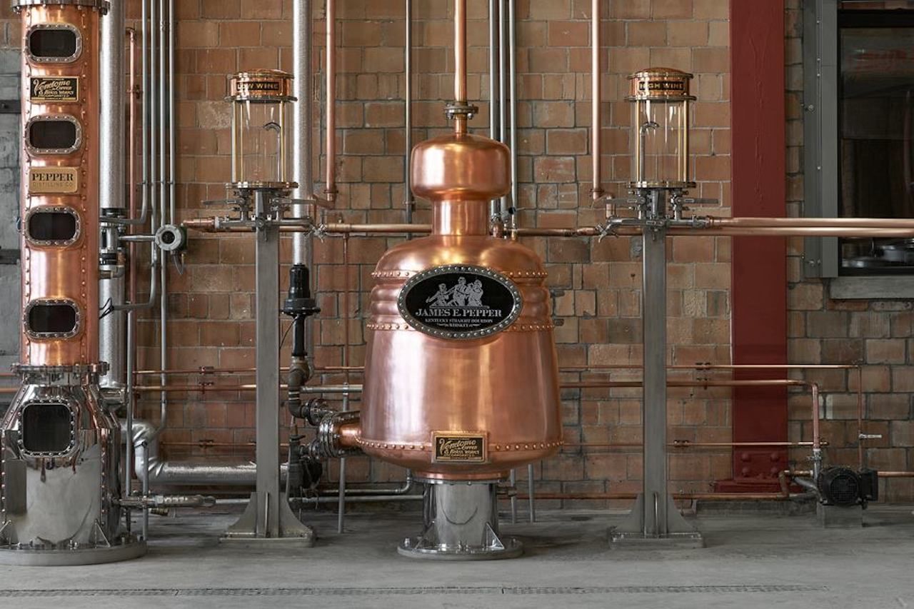 James E. Pepper Distillery equipment