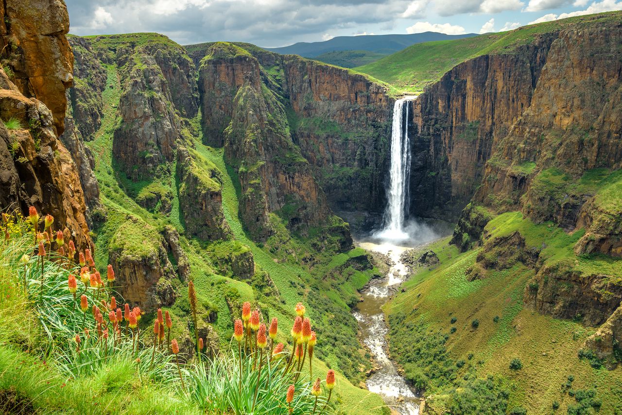 Maletsunyane Falls in Lesotho, Africa