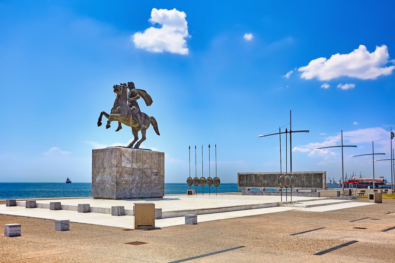 Statue of Alexander the Great in Thessaloniki, Greece