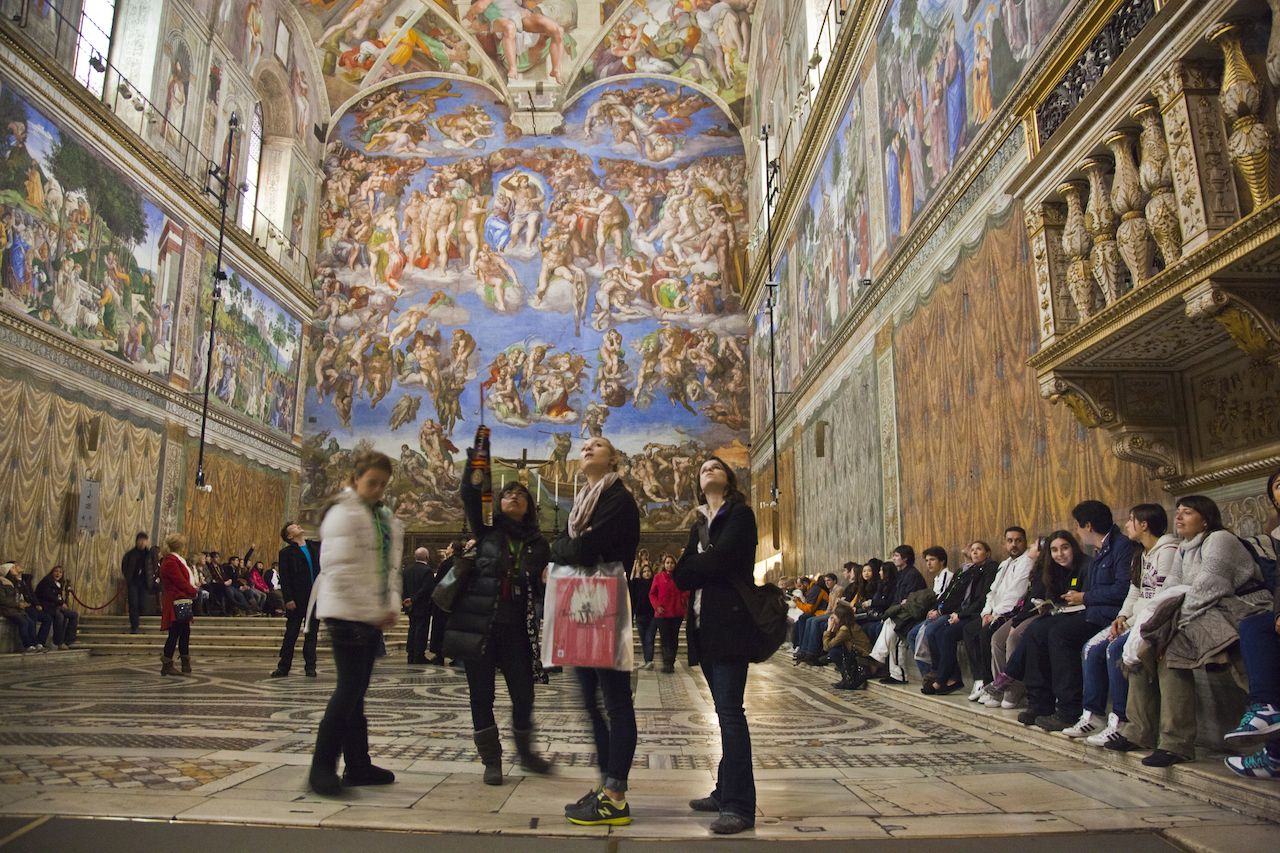 Vatican Museum Sistine Chapel interior