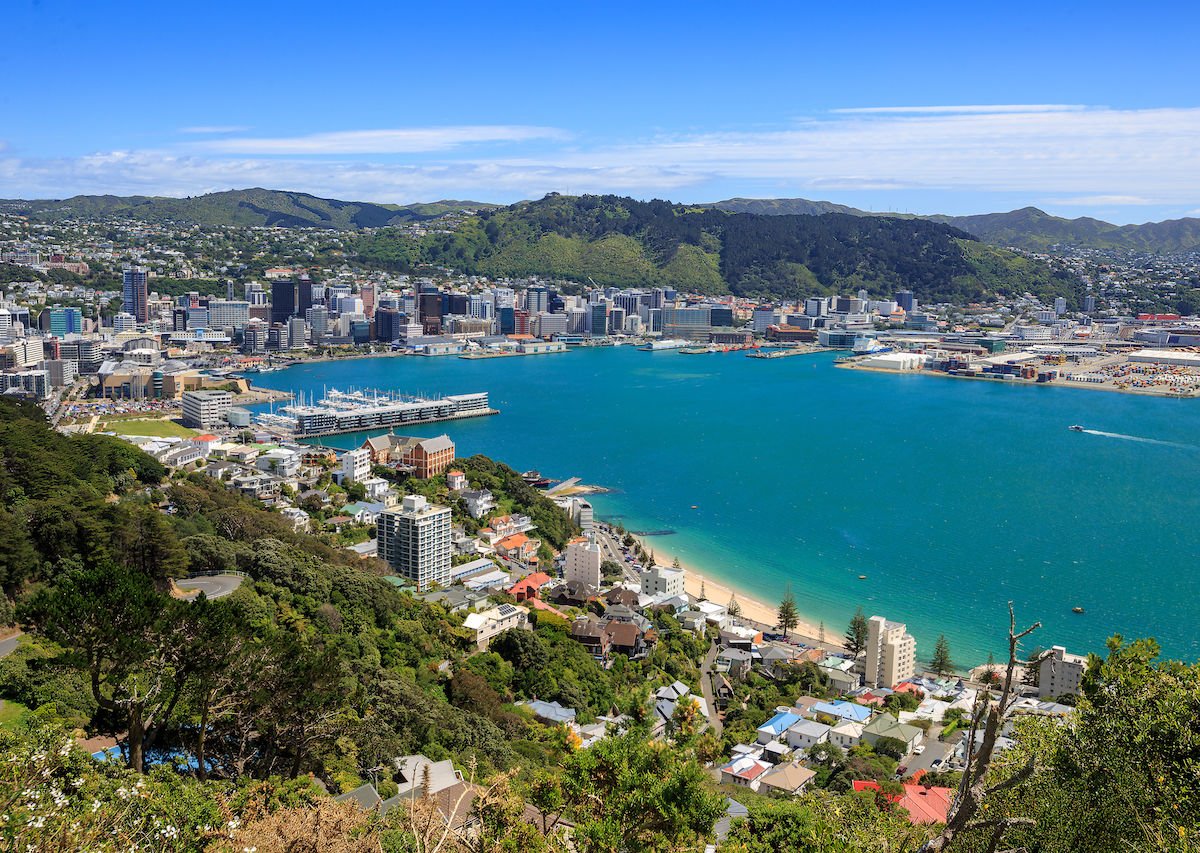 Wellington City Harbor And Downtown 1200x853 