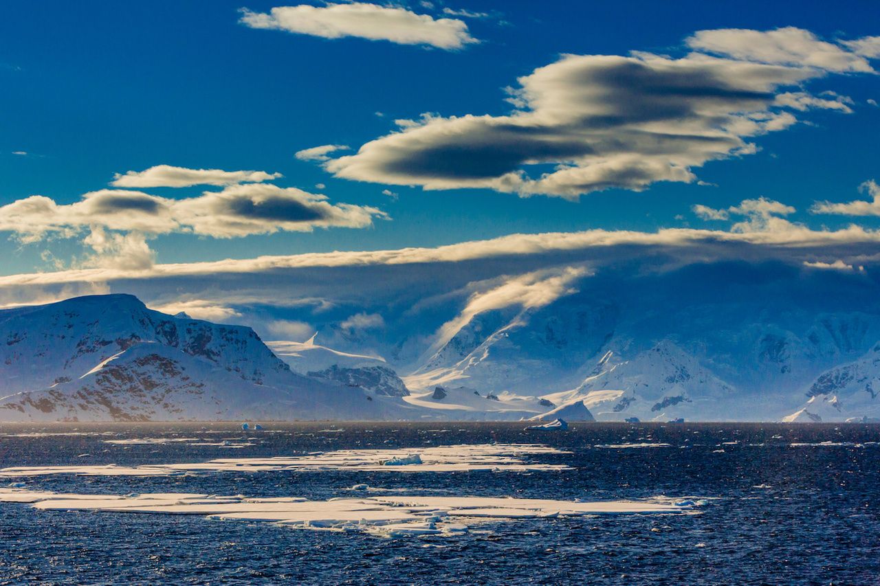 Antarctic mountain landscape