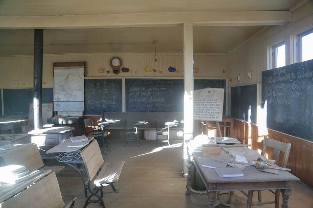 Bodie Schoolhouse Interior