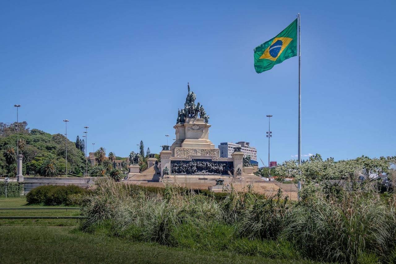 Monument to the Independence of Brazil at Independence Park, Sao Paulo, Brazil