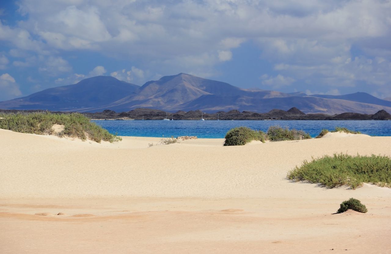 Sand dunes of Corralejo, Fuerteventura, Canary Islands