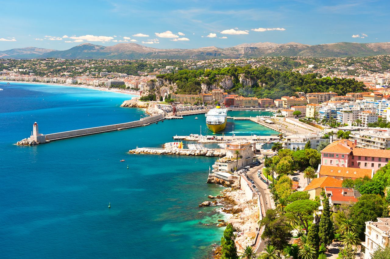 View of Nice, Mediterranean Resort, Cote D'Azur, France