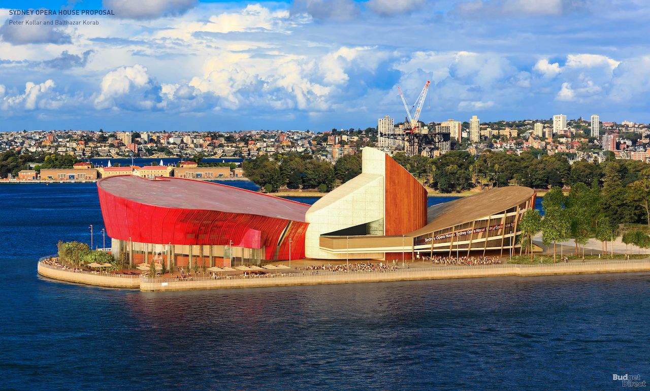Peter Kollar and Balthazar Korab’s design proposal of Sydney Opera House