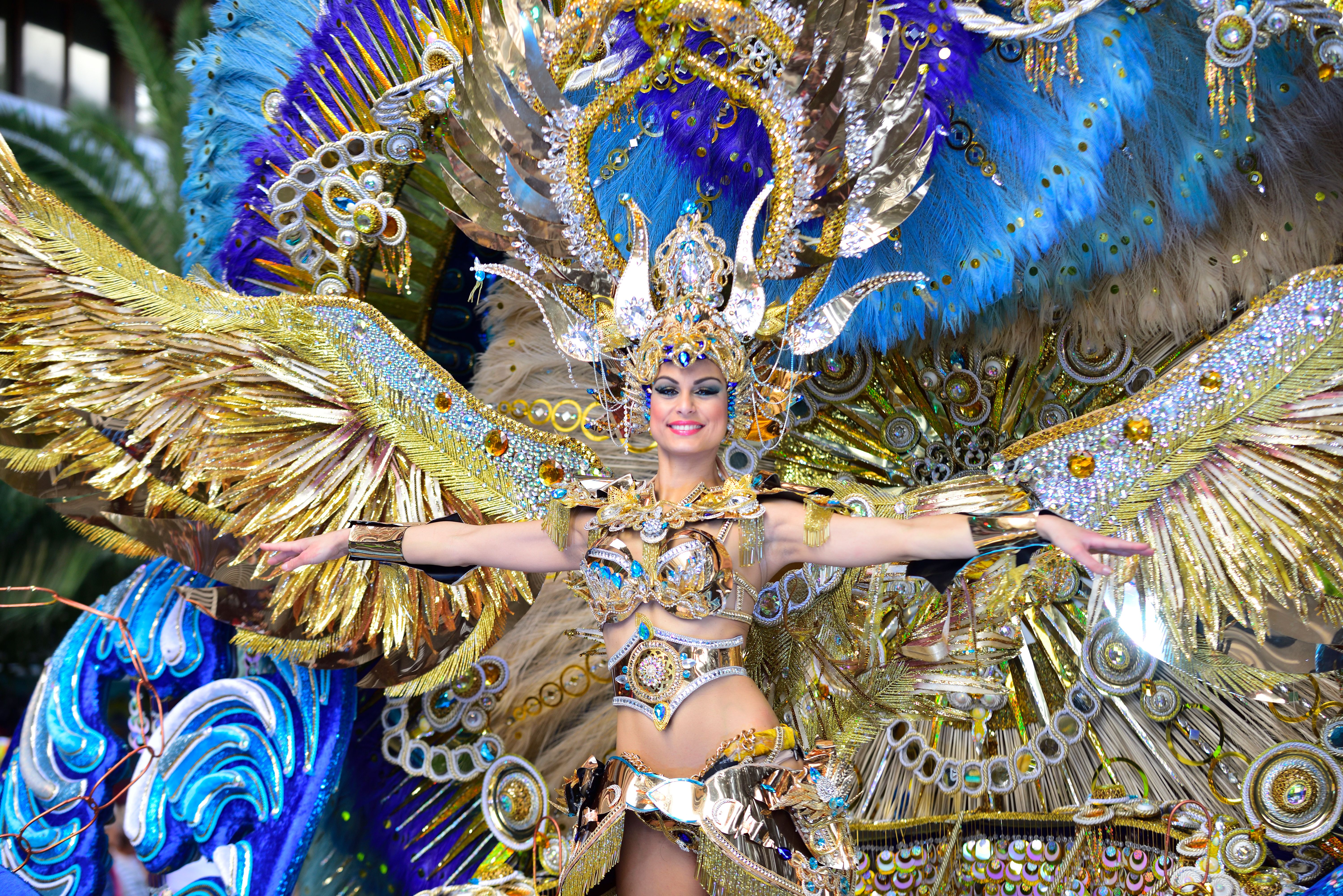 Groups in the Carnival in Santa Cruz de Tenerife, during different contests of Carnival Groups