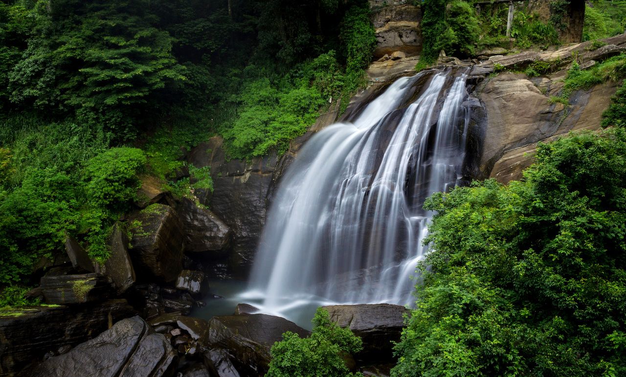 Huluganga Falls, Knuckles Mountain Range, Sri Lanka