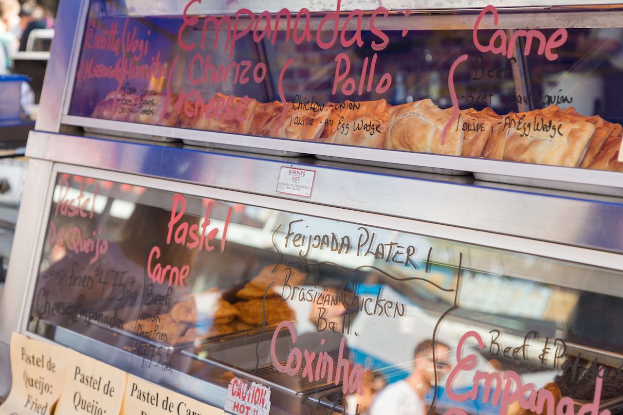 A Latin American Food Stand in Kensington Market in Toronto