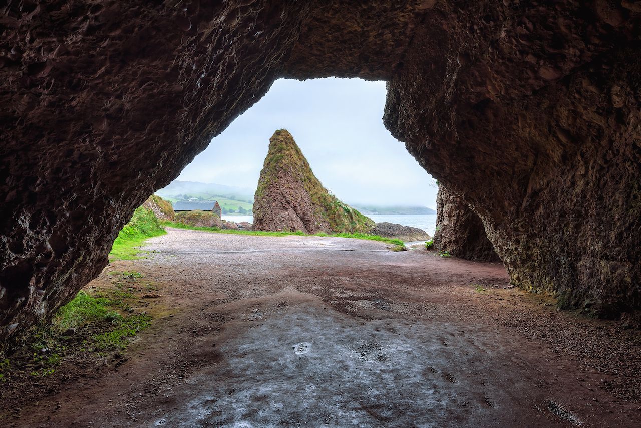 Cushendun Cave in Northern Ireland