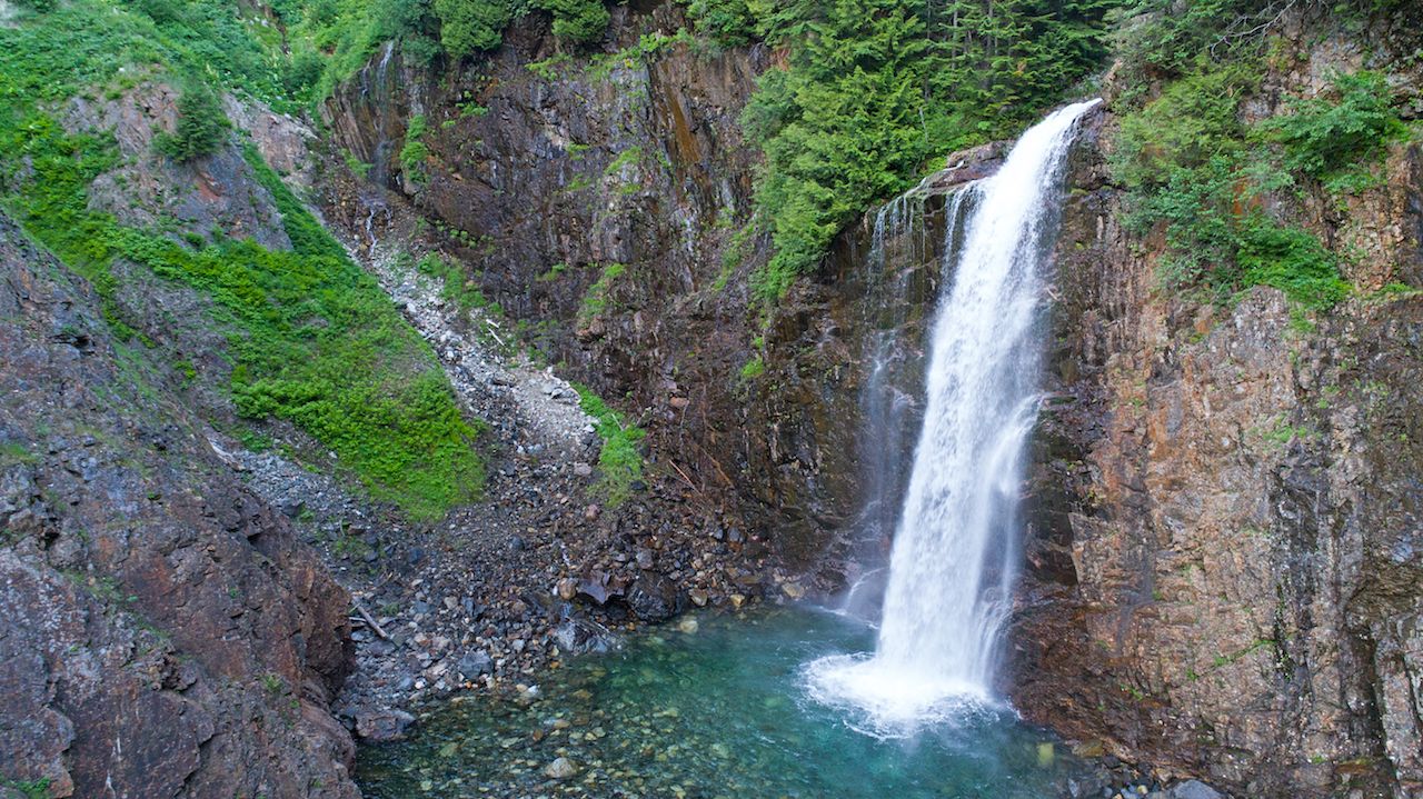 Franklin Falls Washington Pacific Waterfalls Washington