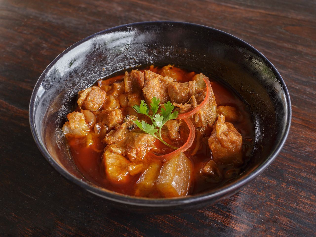 Pork curry Northern Thai style