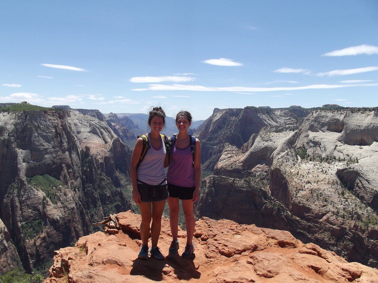 Two travelers in Zion National Park