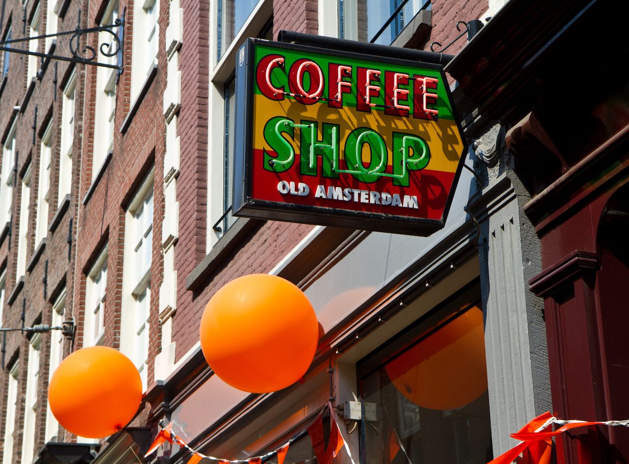 Coffee shop in Amsterdam