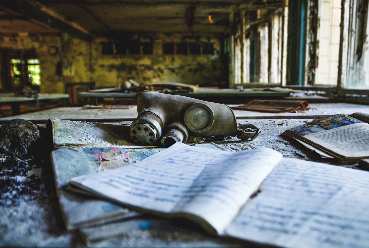 Items found inside the abandoned buildings in Pripyat