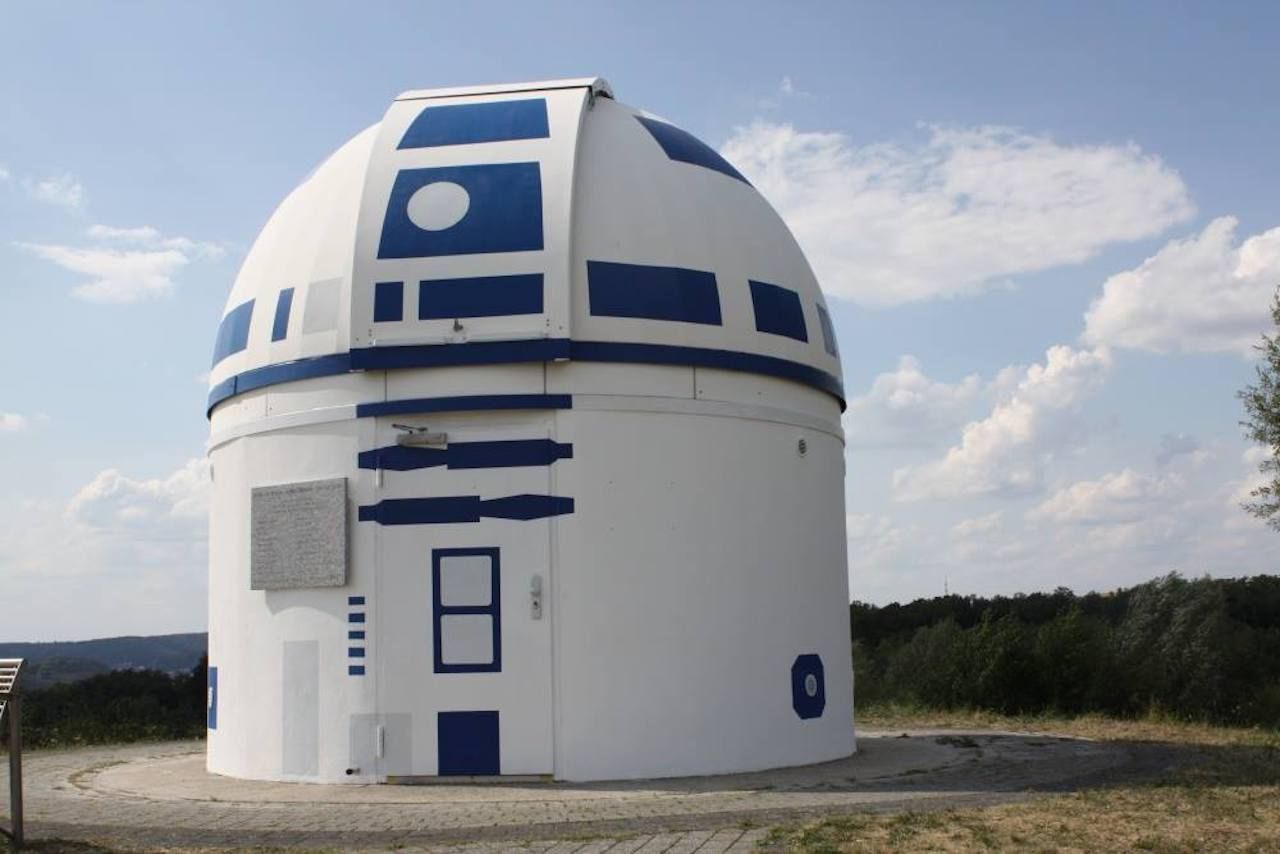Star Wars R2D2 observatory close up