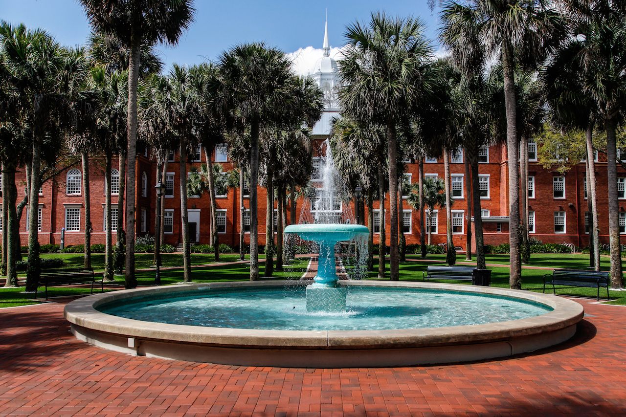 Stetson University Area in Deland, Florida, USA