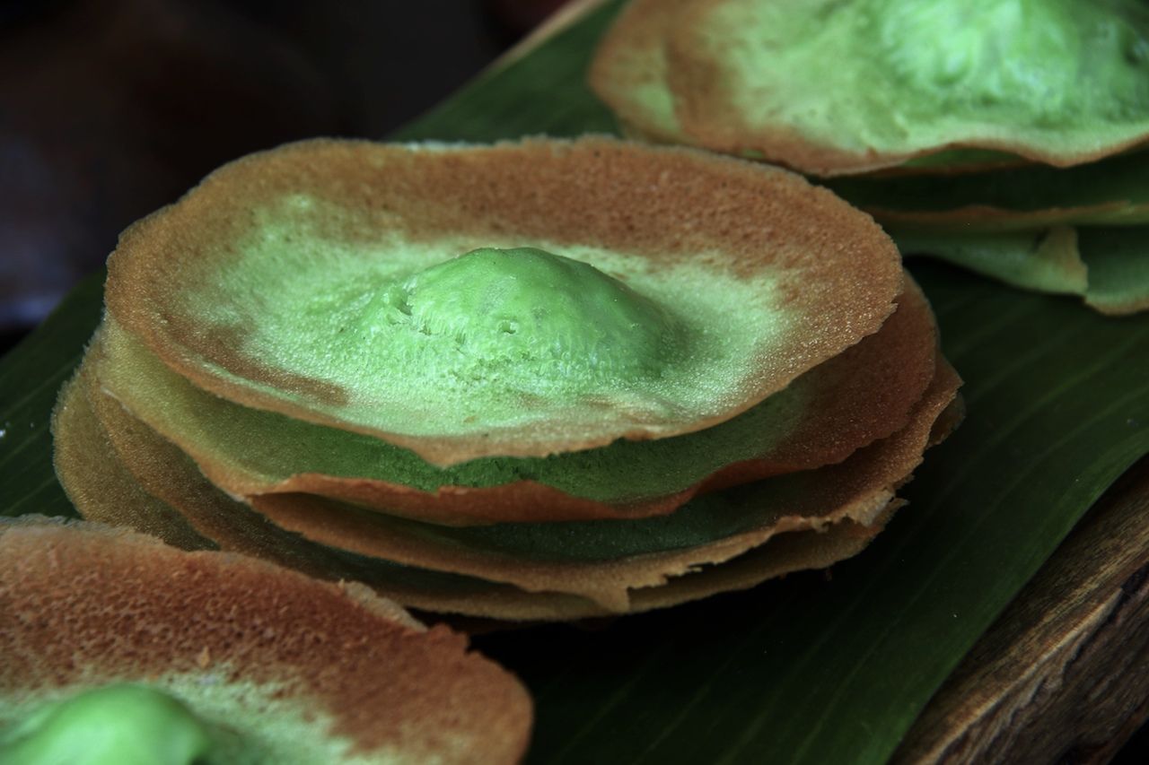Traditional Coconut Milk and Pancan Pancake from Betawi, Jakarta