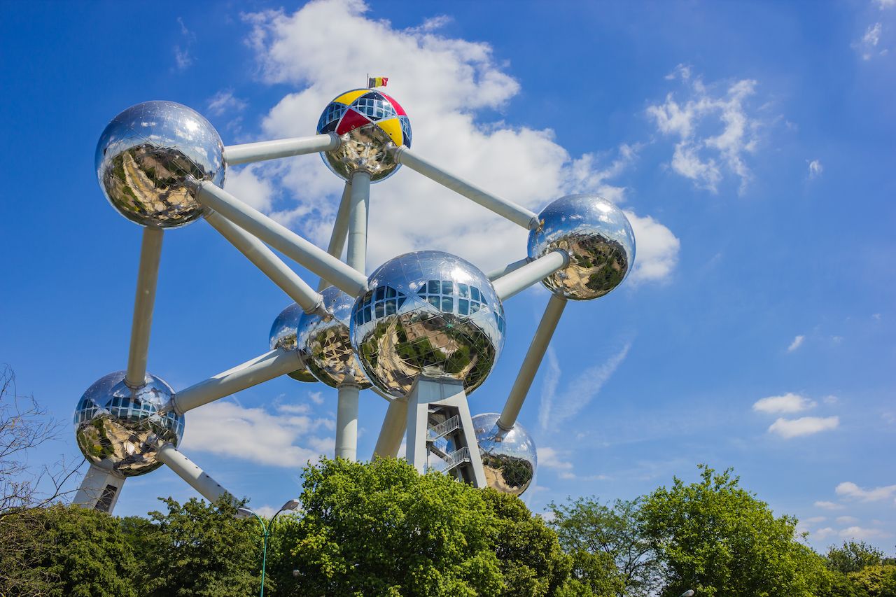 A picture of the Atomium in Brussels