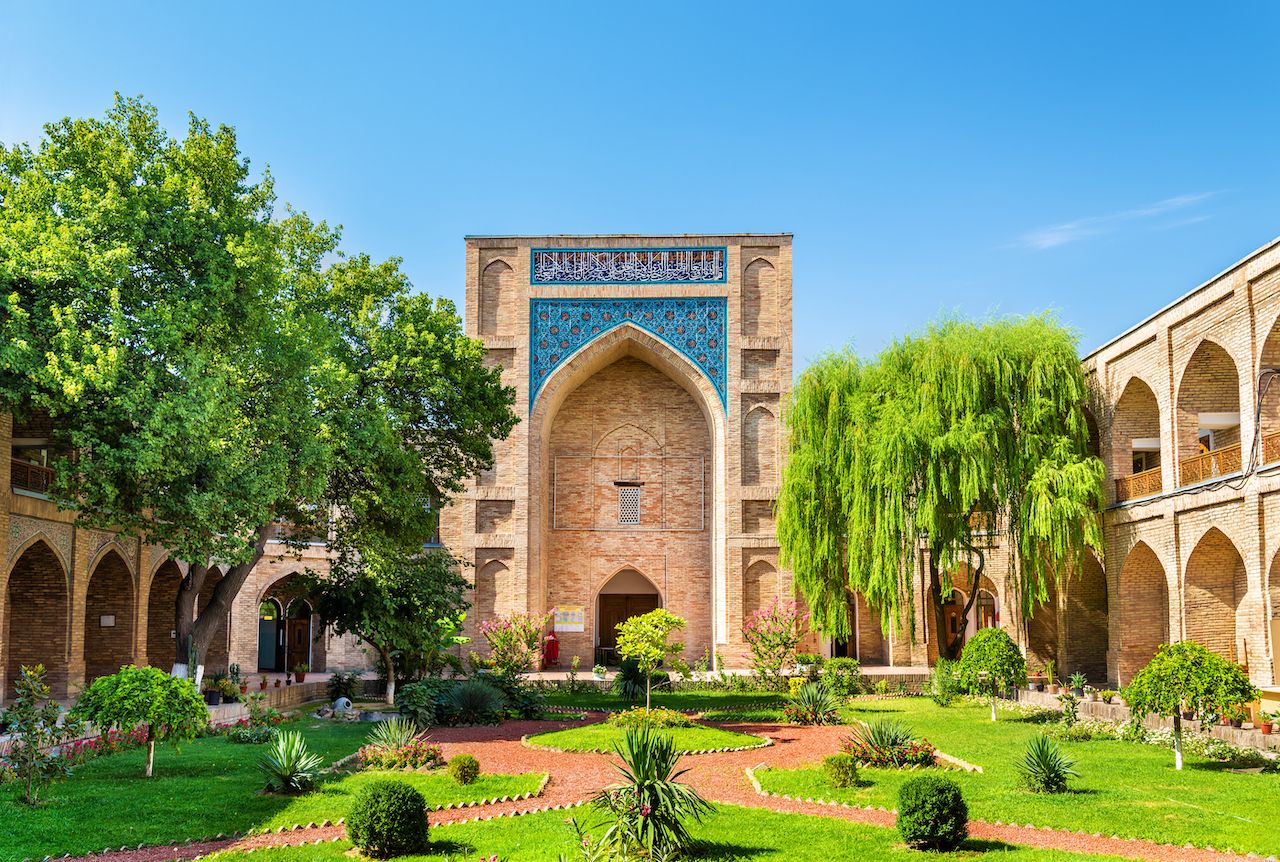 Kukeldash Madrasah, a medieval madrasa in Tashkent, Uzbekistan