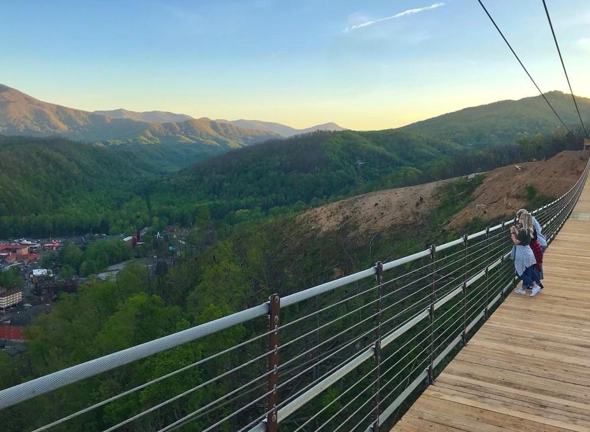 Gatlinburg Sky Bridge is the longest pedestrian suspension bridge in