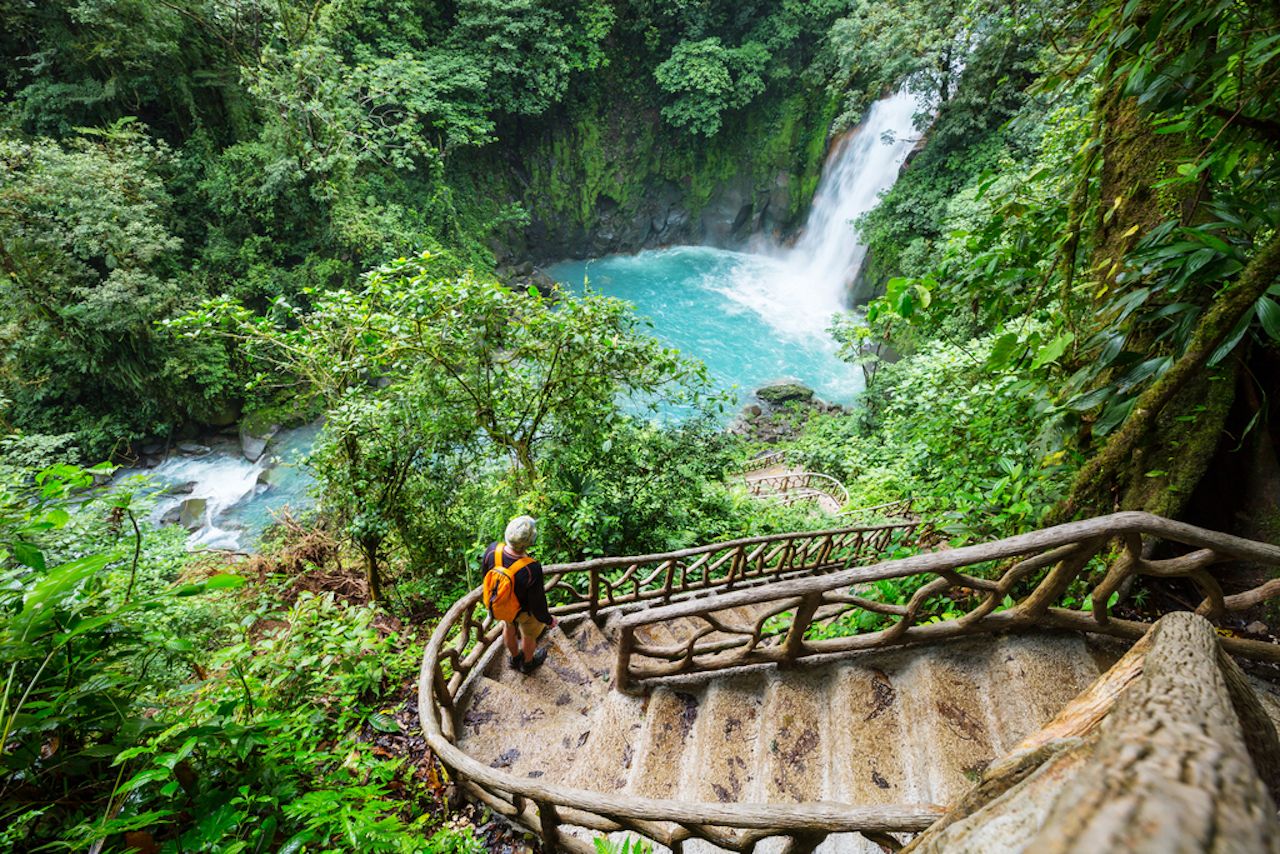 activities in costa rica - waterfall in forest