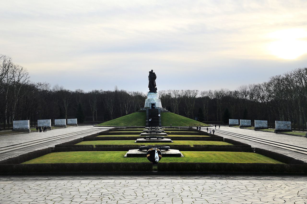 Panoramic view of the Soviet War Memorial in Berlin