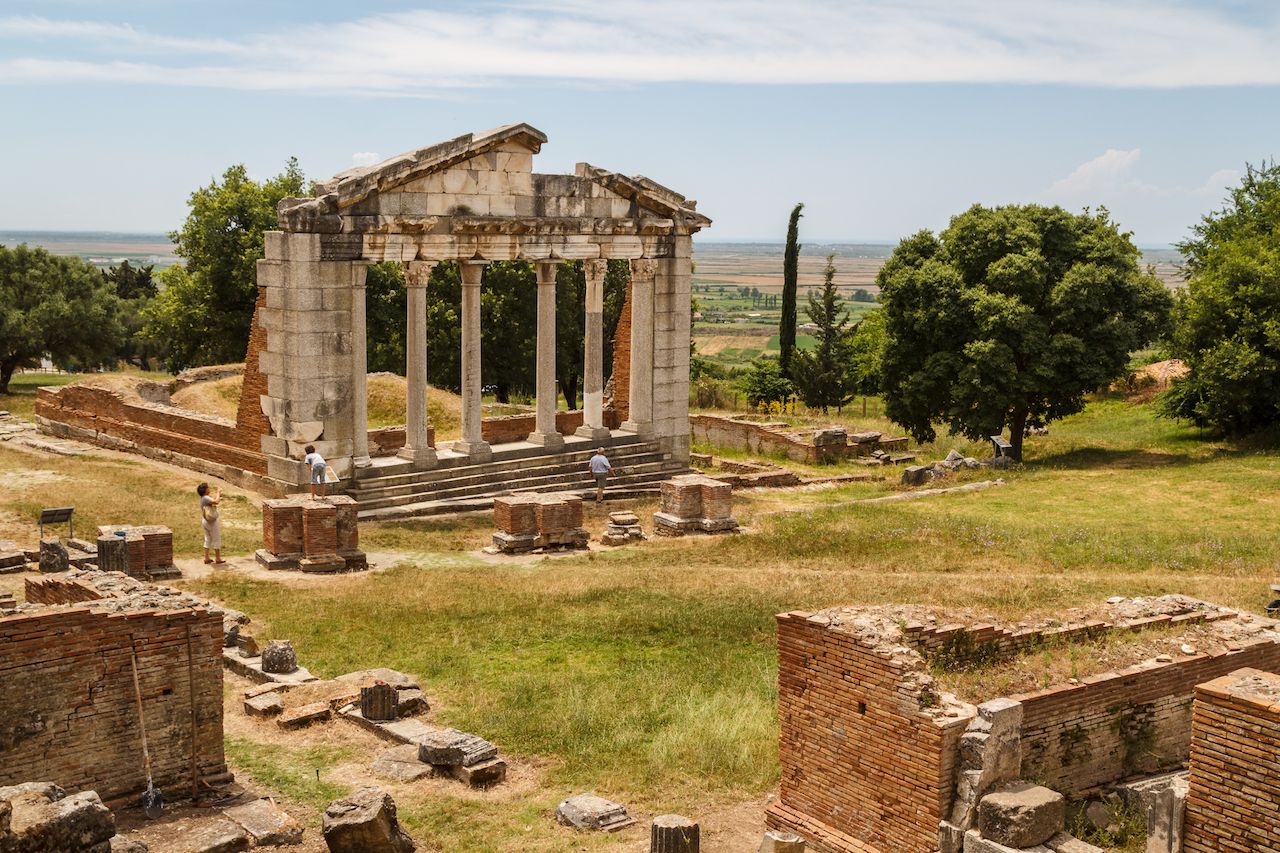 Ruins of the ancient Apollonia town, Albania