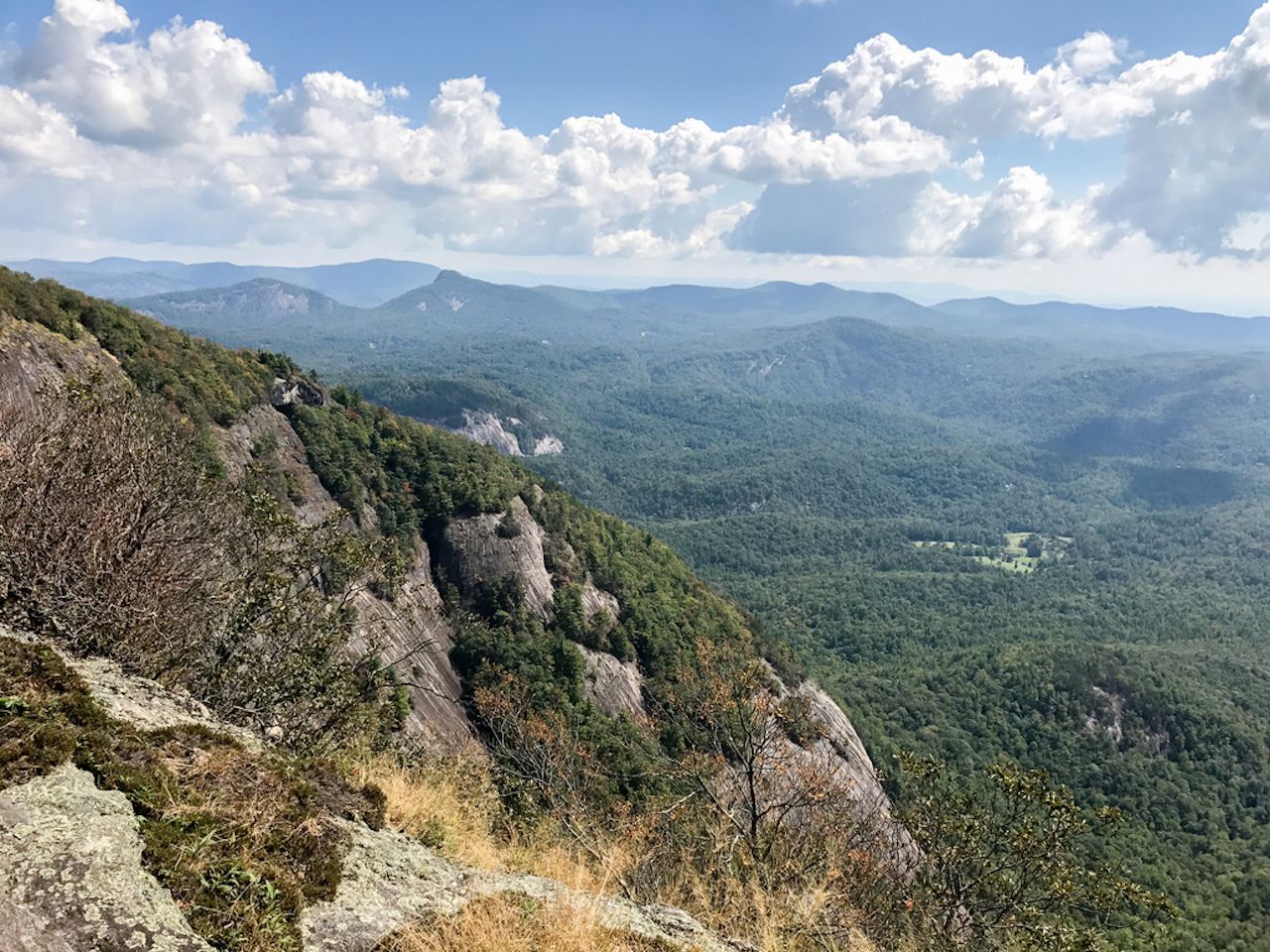 Whiteside Mountain view in North Carolina