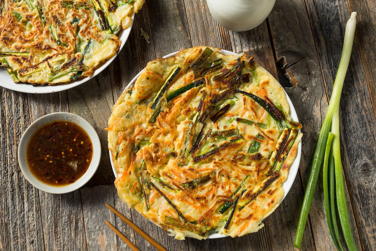 Homemade Korean pajeon