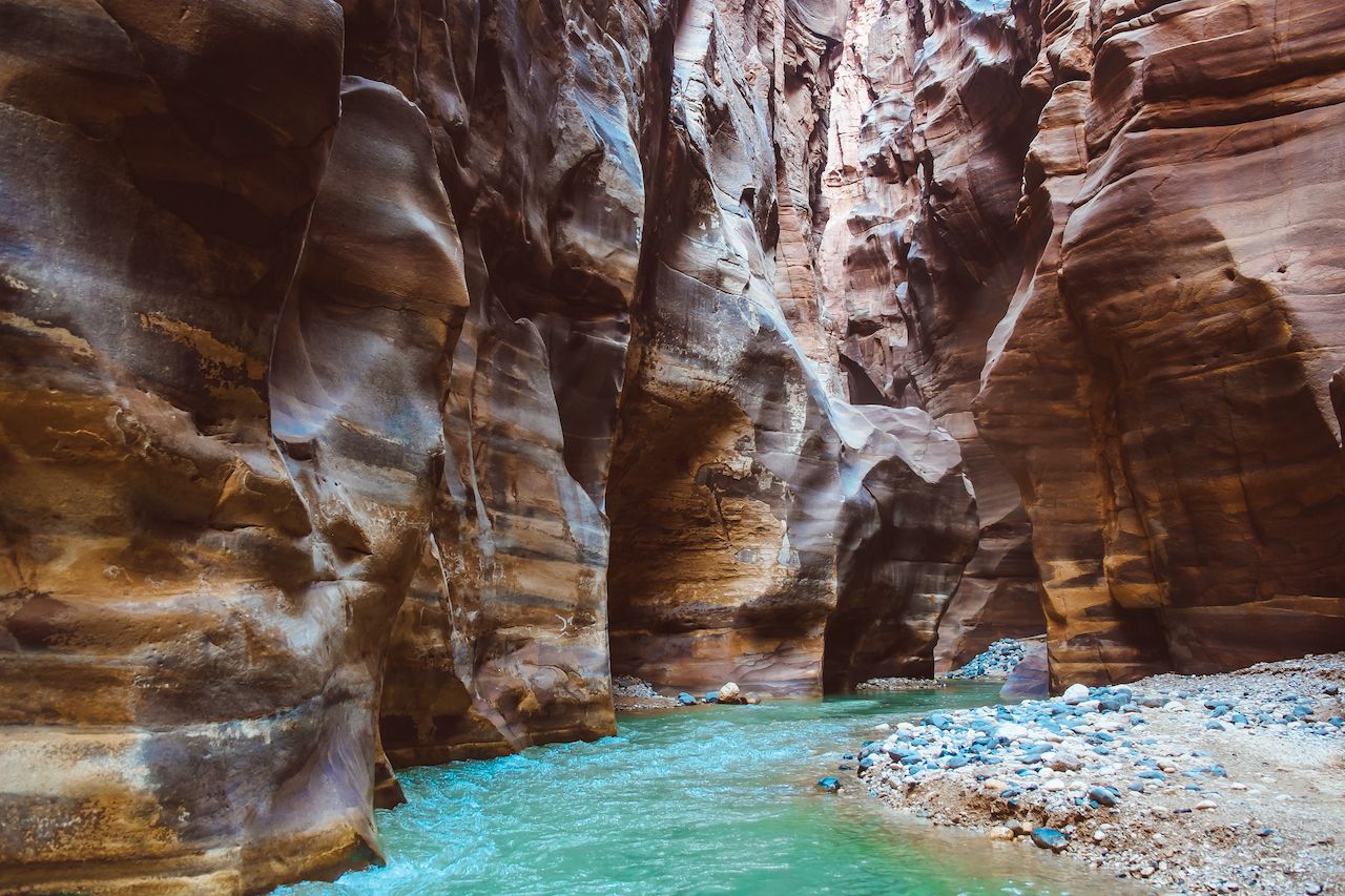 River canyon of Wadi Mujib