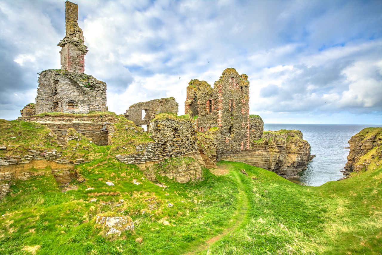 Scottish fortress of Castle Sinclair Girnigoe