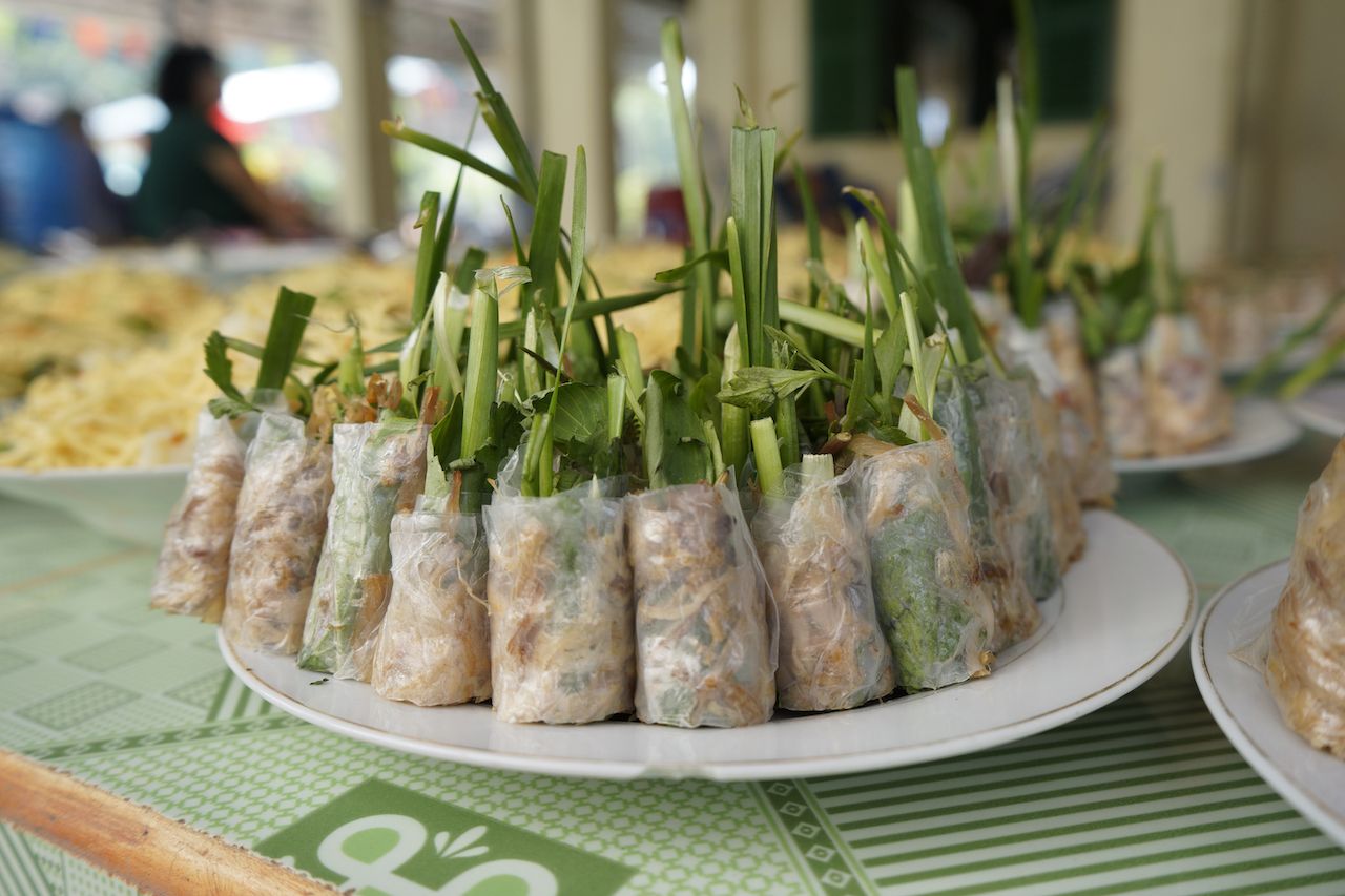 Vietnamese fresh and vegetarian spring roll