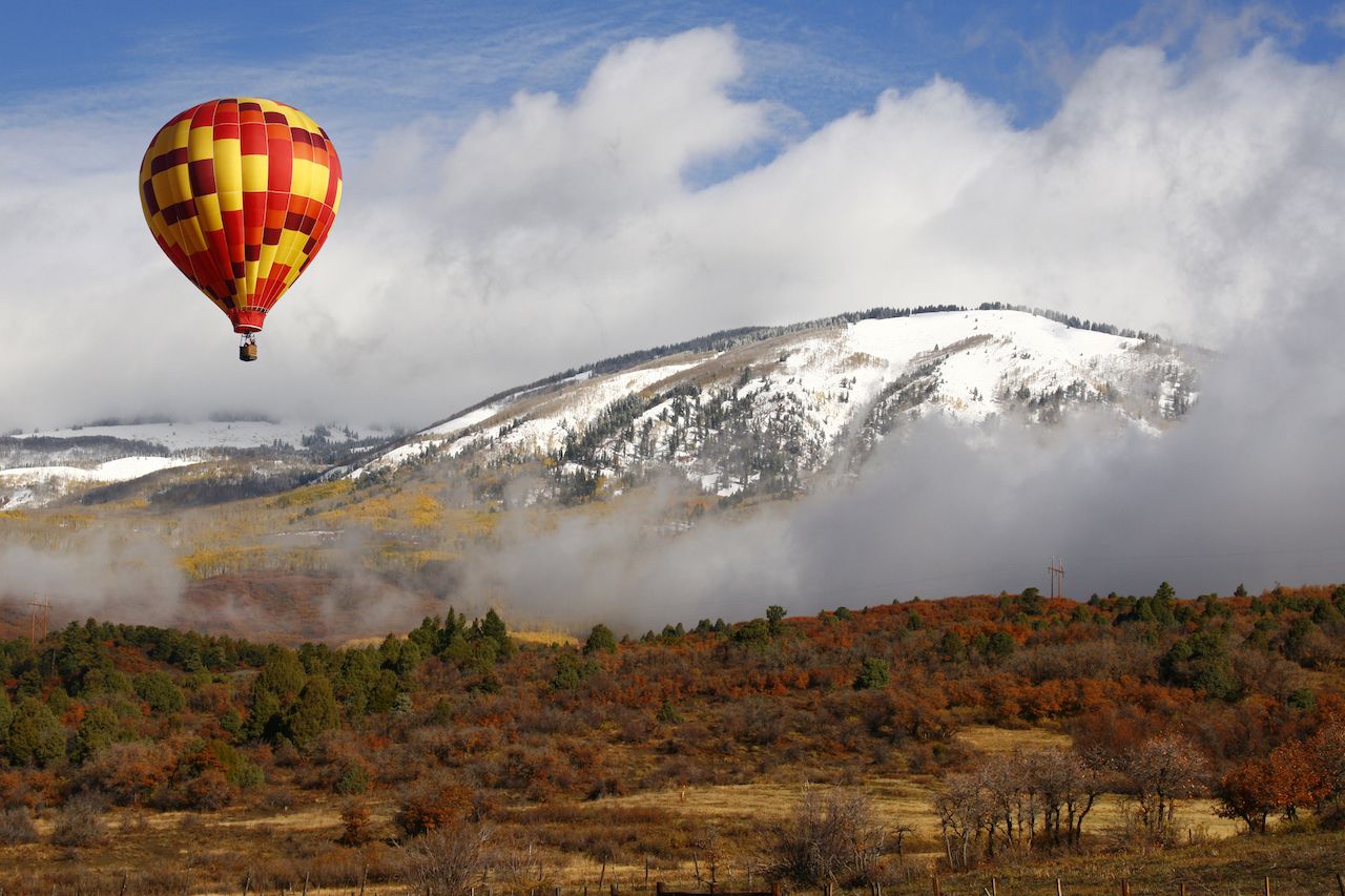 Hot air balloon in Colorado