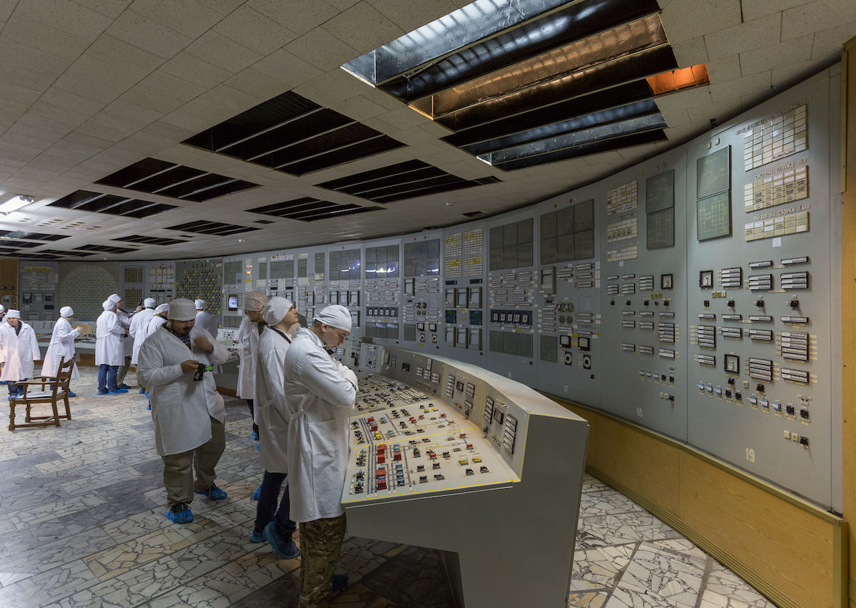 Российские военные на Чернобыльской АЭС