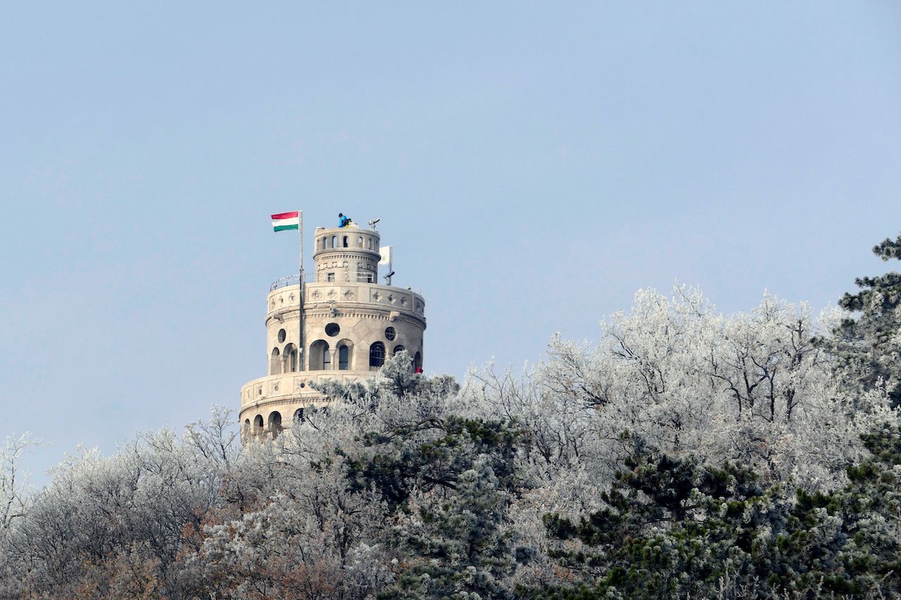 Elizabeth lookout tower in Budapest