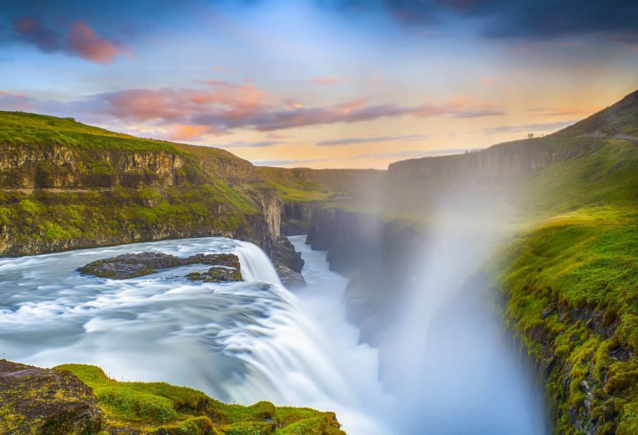 Gullfoss Falls, Iceland most instagramed waterfalls