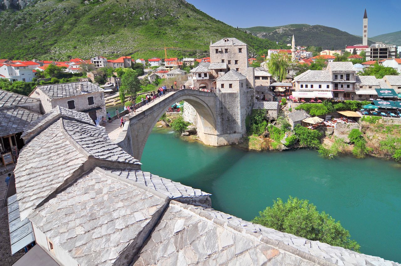 Old bridge in Mostar Bosnia and Herzegovina