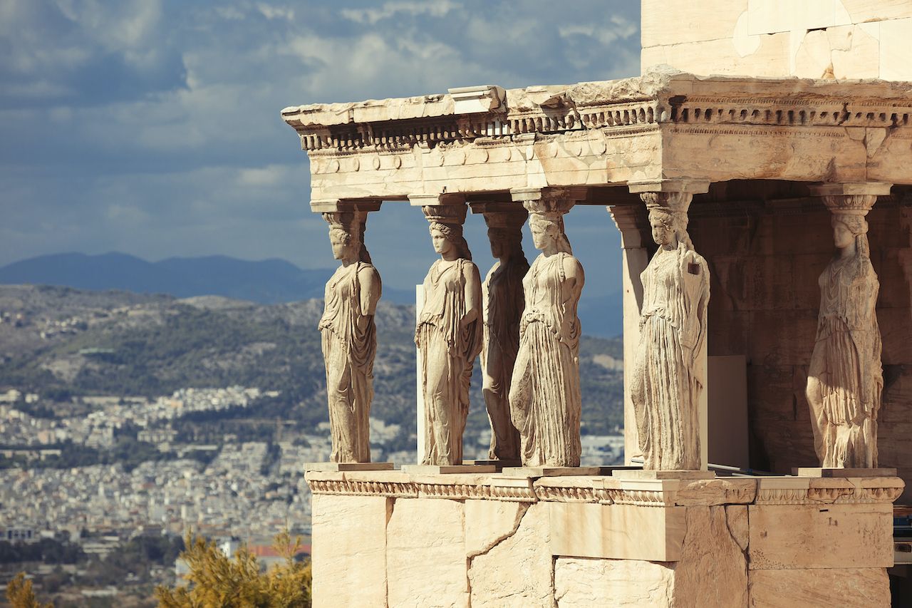 Porch of the Caryatids at Erechtheion temple