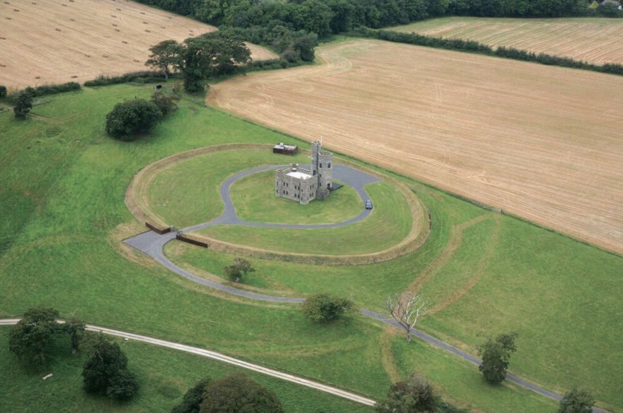 Aerial view of Tawstock Castle