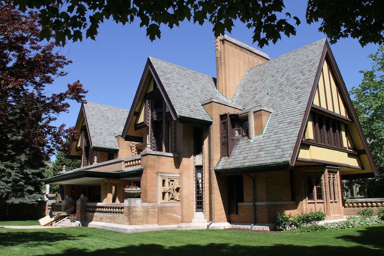 Frank Lloyd Wright designed house in Oak Park, Illinois