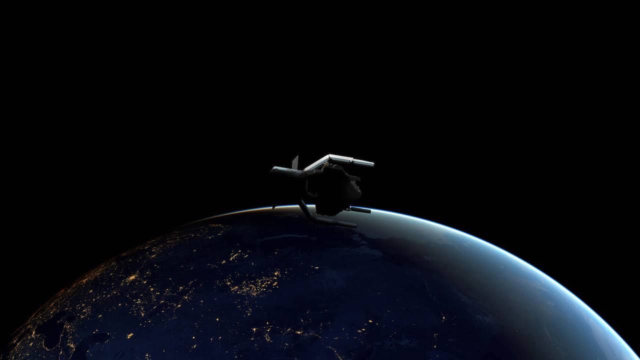 Robot above earth